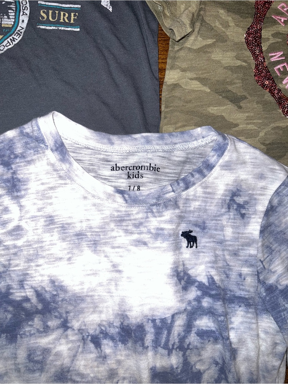 Abercrombie Kids Y2K Short Sleeve Shirt and Long Sleeve Bundle Size 7/8-9/10 - Picture 4 of 8